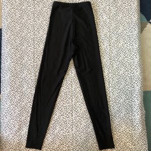 American Apparel Nylon Tricot Black Leggings